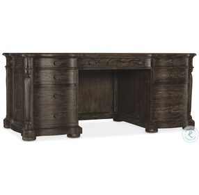 Traditions Rich Brown Executive Desk