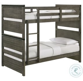 Montauk Gray Twin Over Twin Bunk Bed