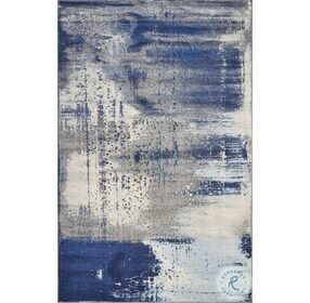 Watercolors Ice Blue Flow Extra Large Rug