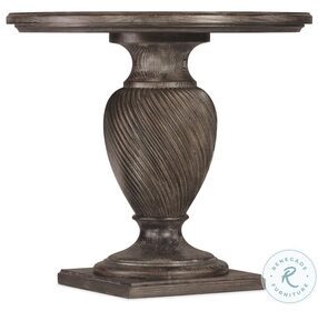 Traditions Rich Brown Round End Table
