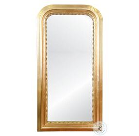Waverly Gold Leaf Floor Mirror