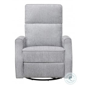 Reeves Gray Graphite Swivel Gliding Recliner
