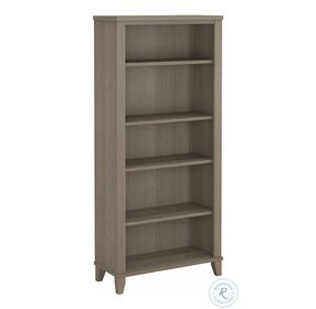 Somerset Ash Gray Tall 5 Shelf Bookcase