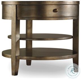 Sanctuary Visage One Drawer Round Lamp Table