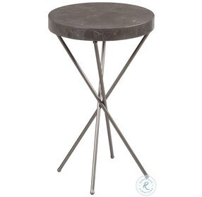 West End Soft Greige Round Chairside Table