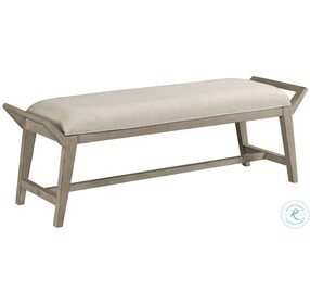 West Fork Aged Taupe Upholstered Bench