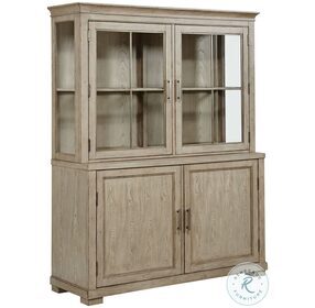 West Fork Nolan Aged Taupe Display Cabinet