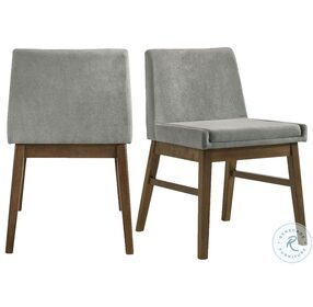 Wynden Grey And Walnut Side Chair Set Of 2
