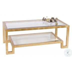 Winston Gold Leaf 2 Tier Coffee Table