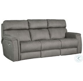 Contempo Network Mink Double Reclining Sofa with Power Headrest
