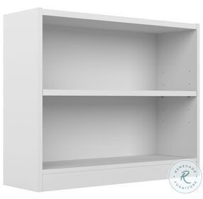 Universal White Small 2 Shelf Bookcase