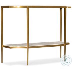Commerce And Market White And Gold Console Table