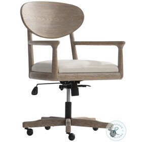 Aventura Beige Leather Office Chair