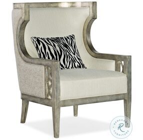 Sanctuary 2 Silver Debutant Wing Chair