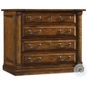 Tynecastle Chestnut Lateral File Cabinet