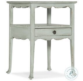 Charleston Haint Blue 1 Drawer Accent Table