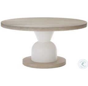Solaria Dune And Faux Stone Fossil Round Dining Table
