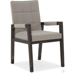 Miramar Aventura Beige Cupertino Upholstered Arm Chair Set of 2