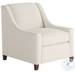 Sugarshack Off White Glacier Recessed Arm Accent Chair