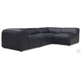 Form Black Leather Signature Sectional