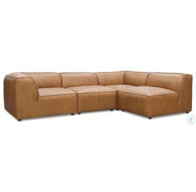 Form Tan Leather Signature Sectional