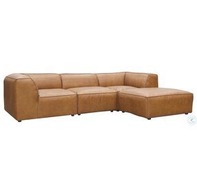 Form Tan Leather Lounge Sectional