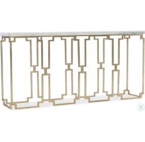 Evermore Gold Console Table