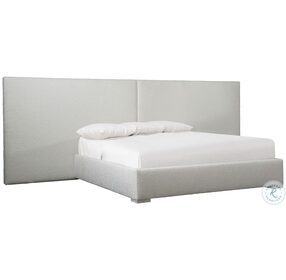 Solaria Grey King Upholstered Dual Wall Panel Bed