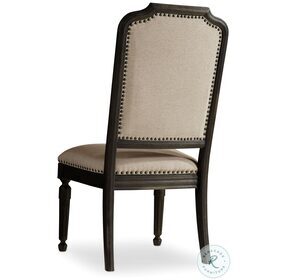 Corsica Dark Espresso upholstered Side Chair Set Of 2