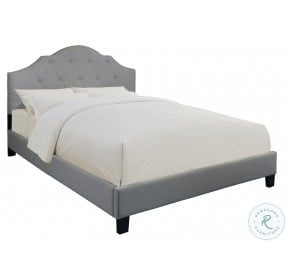 Mist Upholstered Full Platform Bed