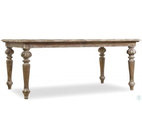 Chatelet Brown Rectangular Extendable Leg Dining Table