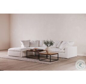 Terra Condo Cream Fabric Lounge Modular Sectional