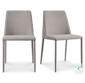 Nora Light Gray Dining Chair Set Of 2