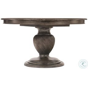 Traditions Rich Brown 54" Round Extendable Dining Table