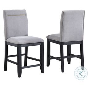 Yves Gray Counter Height Stool Set Of 2