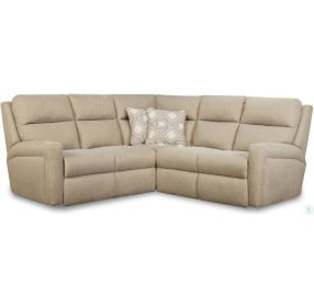 Metro Wicker Power Reclining Sectional with Power Headrest