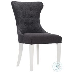Silhouette Cozy Dark Upholstered Side Chair