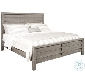 Durango Weathered Grey King Panel Bed