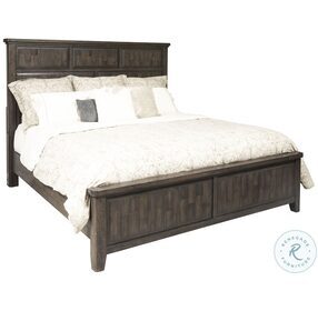 Sawmill Heavily Distressed Espresso Queen Panel Bed