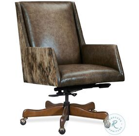 Rives Medium Chestnut Executive Swivel Tilt Chair