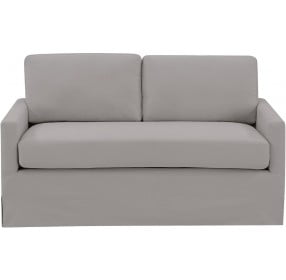 Accentrics Home Storm Grey Modern Slipcover Style Sofa