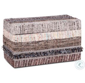 Algiers Multi Color 33" Upholstered Storage Ottoman