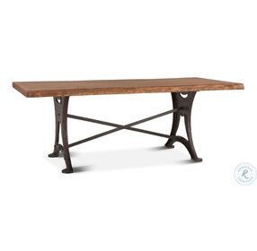 Blayne Natural Walnut And Antique Zinc 72" Dining Table