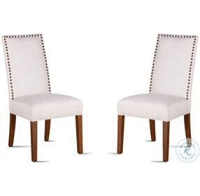 Jona Off White Linen Dining Chair Set Of 2