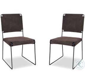 Melbourne Asphalt Gray Dining Chair Set Of 2