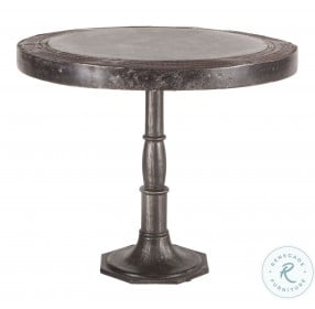 Welles Marble And Cast Iron Natural Patina 36" Round Dining Table