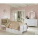 Lake House White Payton Twin Arch Poster Bed With Two Storage Units