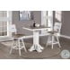 La Sierra Grey And White Bar Height Square Pub Table
