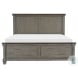 Weaver Coffee And Antique Gray Queen Panel Bed