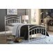 Tiana White Twin Metal Poster Bed